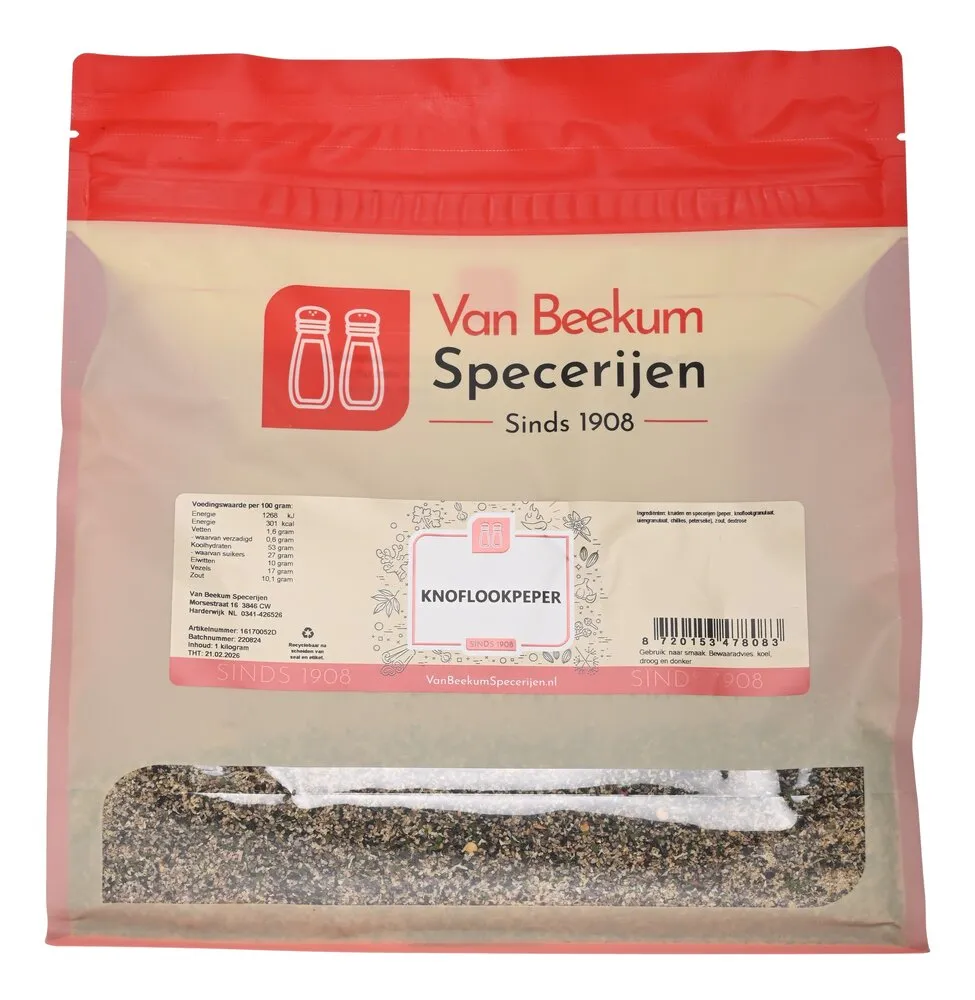 Van Beekum Specerijen Knoblauch Pfeffer
