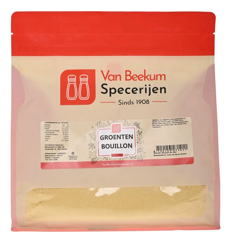 Van Beekum Specerijen Groentebouillon Poeder Van Beekum Specerijen Groentebouillon Poeder