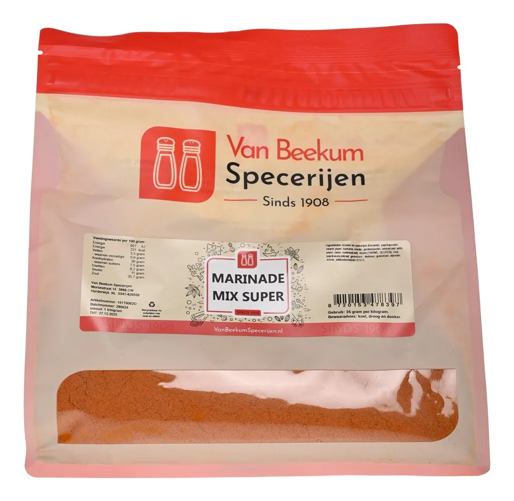 Van Beekum Specerijen Marinade Mix Super Van Beekum Specerijen Marinade Mix Super