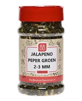 Van Beekum Specerijen Jalapeno Peper Groen 2-3 mm Van Beekum Specerijen Jalapeno Peper Groen 2-3 mm
