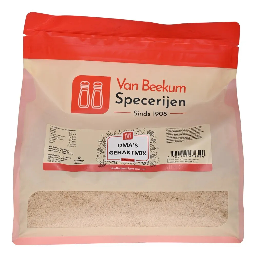 Van Beekum Specerijen Großmutters Hackfleischmischung