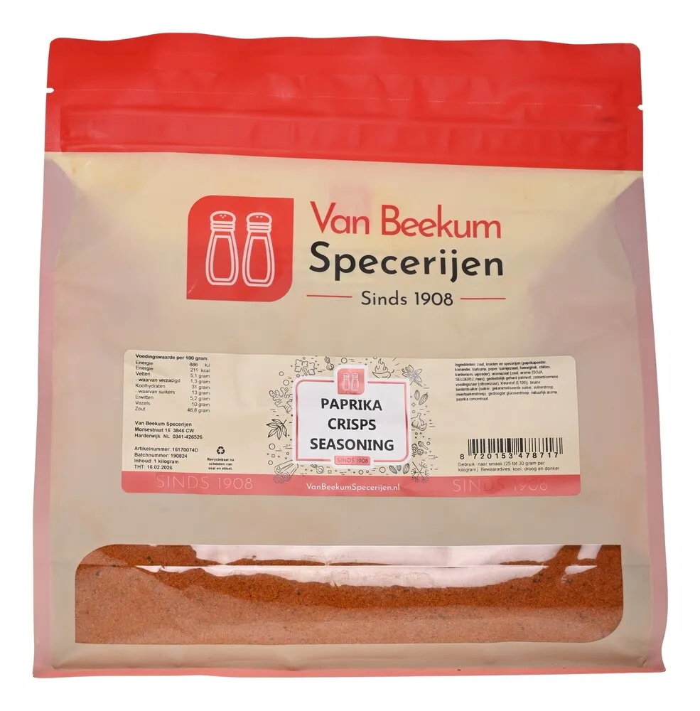 Van Beekum Specerijen Paprika Crisps Seasoning Van Beekum Specerijen Paprika Crisps Seasoning