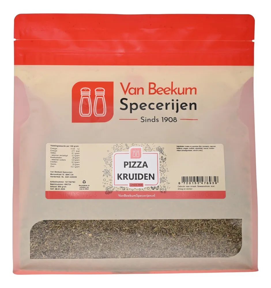Van Beekum Specerijen Pizza-Kräuter