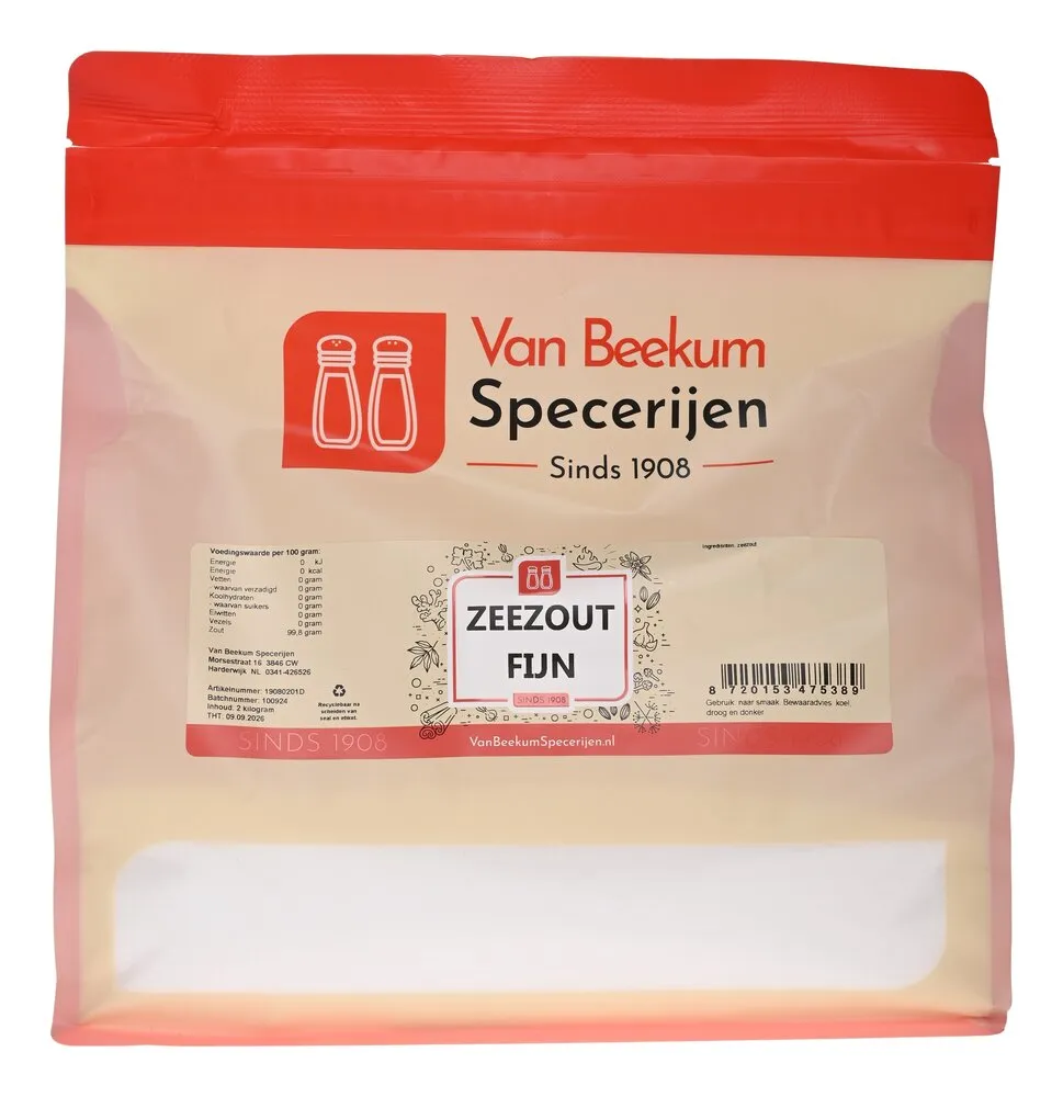 Van Beekum Specerijen Zeezout Fijn Van Beekum Specerijen Zeezout Fijn