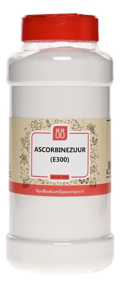Van Beekum Specerijen Ascorbinezuur (vitamine C poeder) E300 Van Beekum Specerijen Ascorbinezuur (vitamine C poeder) E300
