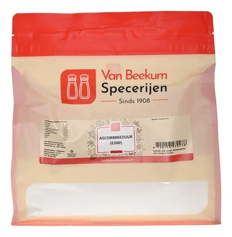 Van Beekum Specerijen Ascorbinezuur (vitamine C poeder) E300 Van Beekum Specerijen Ascorbinezuur (vitamine C poeder) E300