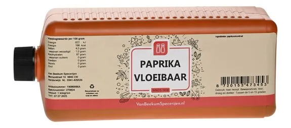Van Beekum Specerijen Paprika Vloeibaar 3300 CU Van Beekum Specerijen Paprika Vloeibaar 3300 CU