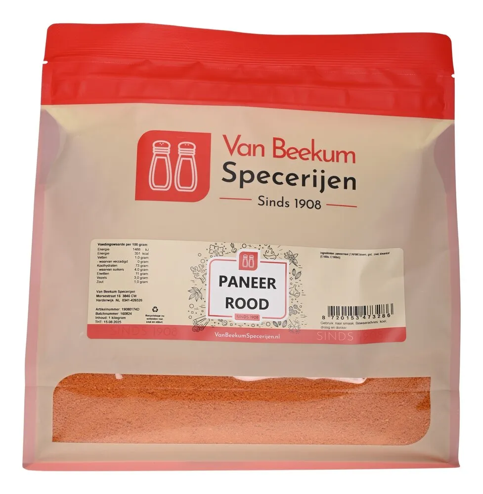 Van Beekum Specerijen Paneer Rood Van Beekum Specerijen Paneer Rood