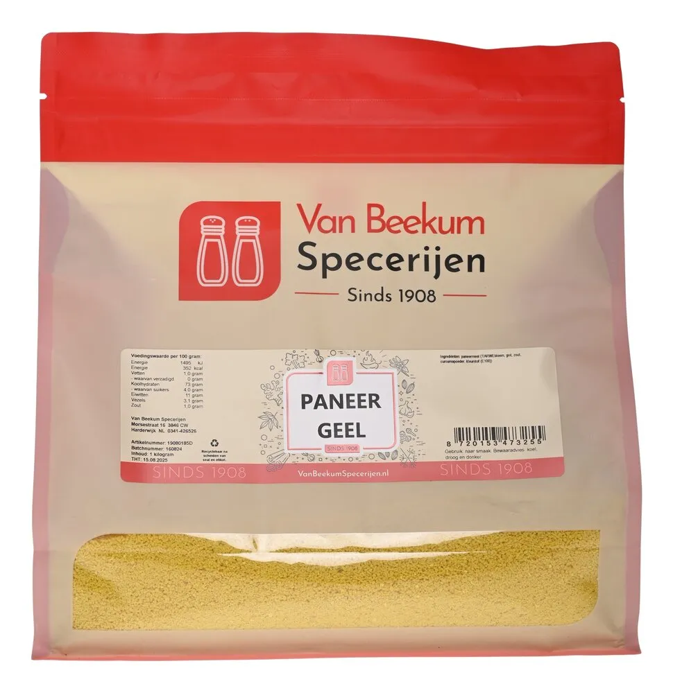 Van Beekum Specerijen Paneer Geel Van Beekum Specerijen Paneer Geel