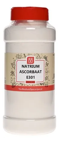 Van Beekum Specerijen Natrium Ascorbaat (vitamine C poeder) E301 Van Beekum Specerijen Natrium Ascorbaat (vitamine C poeder) E301