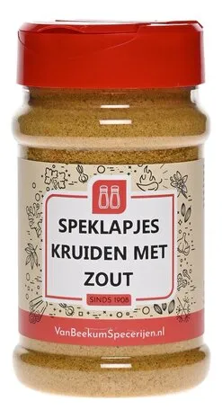 Van Beekum Specerijen Speckstreifen mit Salz würzen