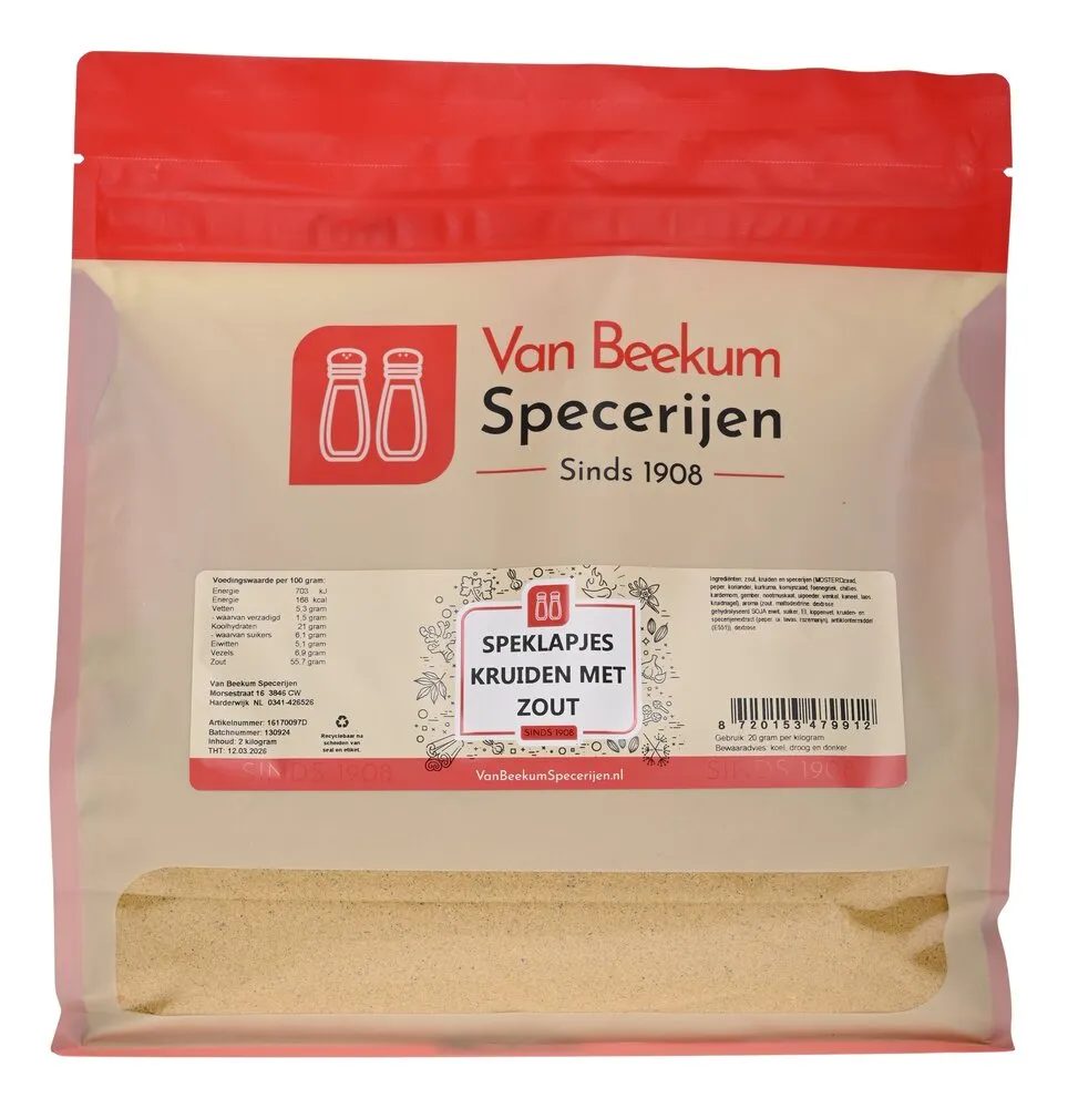 Van Beekum Specerijen Speklapjes Kruiden Met Zout Van Beekum Specerijen Speklapjes Kruiden Met Zout