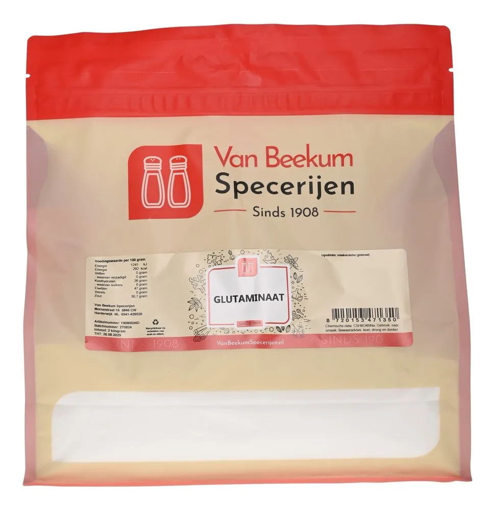 Van Beekum Specerijen Glutaminaat / MSG / Vetsin (E621) Van Beekum Specerijen Glutaminaat / MSG / Vetsin (E621)