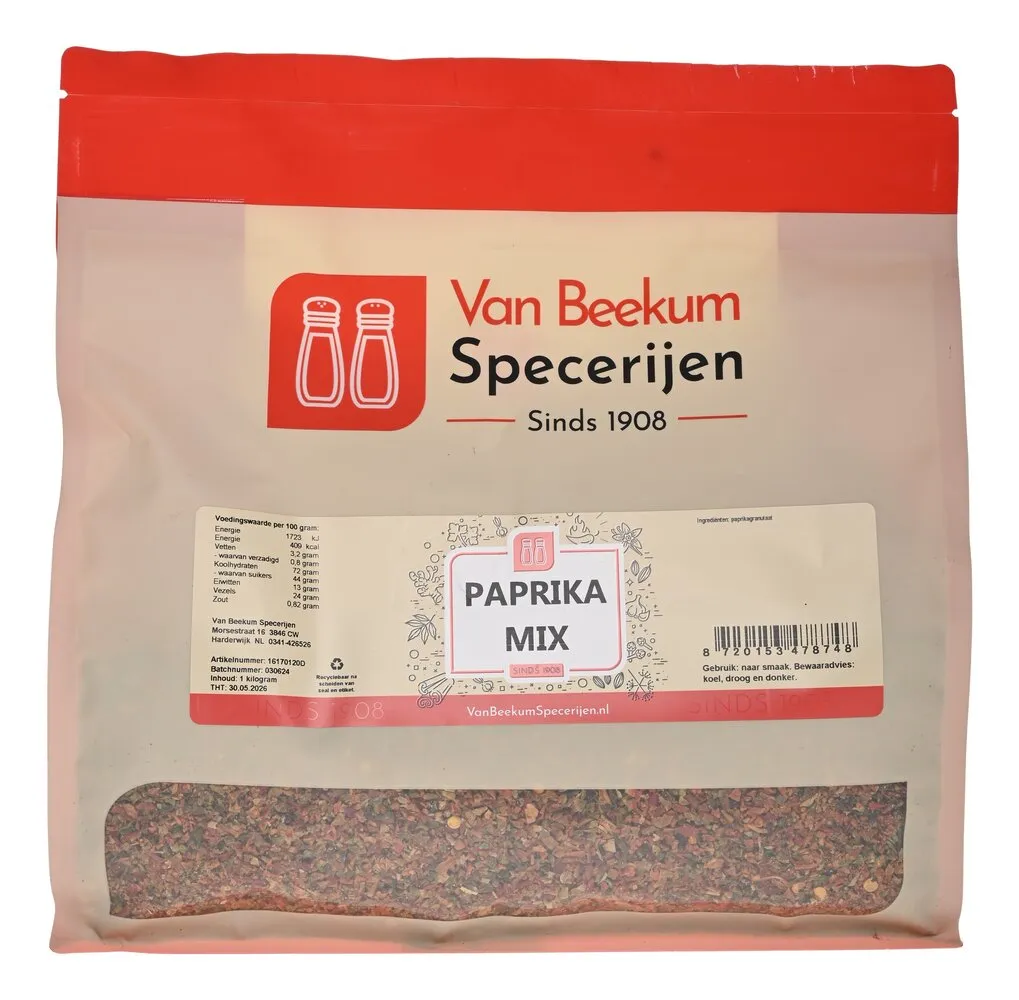 Van Beekum Specerijen Paprika Mix Rood Groen