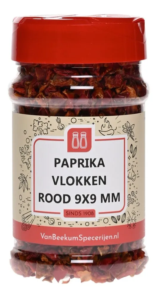Van Beekum Specerijen Paprika-Flocken rot 9x9 mm