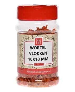 Van Beekum Specerijen Wortel Vlokken 10x10 mm Van Beekum Specerijen Wortel Vlokken 10x10 mm