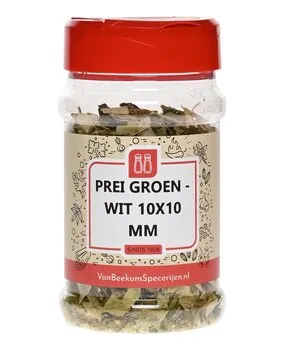 Van Beekum Specerijen Prei Groen Wit 10x10 mm Van Beekum Specerijen Prei Groen Wit 10x10 mm