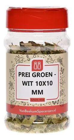 Van Beekum Specerijen Prei Groen Wit 10x10 mm Van Beekum Specerijen Prei Groen Wit 10x10 mm
