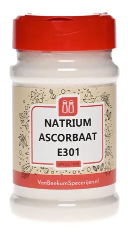 Van Beekum Specerijen Natrium Ascorbaat (vitamine C poeder) E301 Van Beekum Specerijen Natrium Ascorbaat (vitamine C poeder) E301