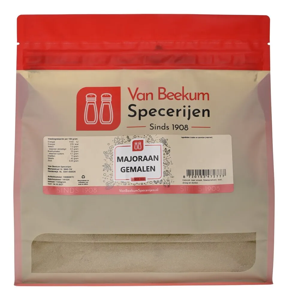 Van Beekum Specerijen Majoran, gemahlen