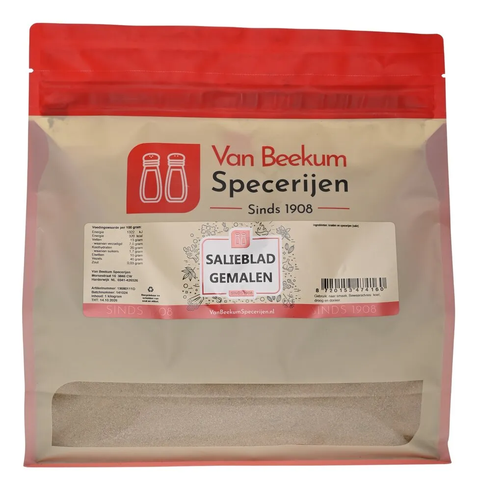 Van Beekum Specerijen Salieblad Gemalen Van Beekum Specerijen Salieblad Gemalen