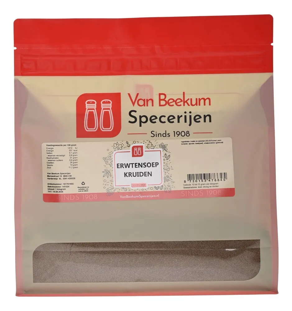 Van Beekum Specerijen Erbsensuppe mit Kräutern