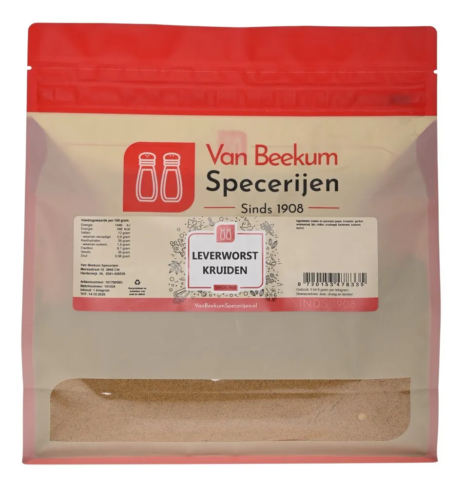 Van Beekum Specerijen Leverworst Kruiden Van Beekum Specerijen Leverworst Kruiden