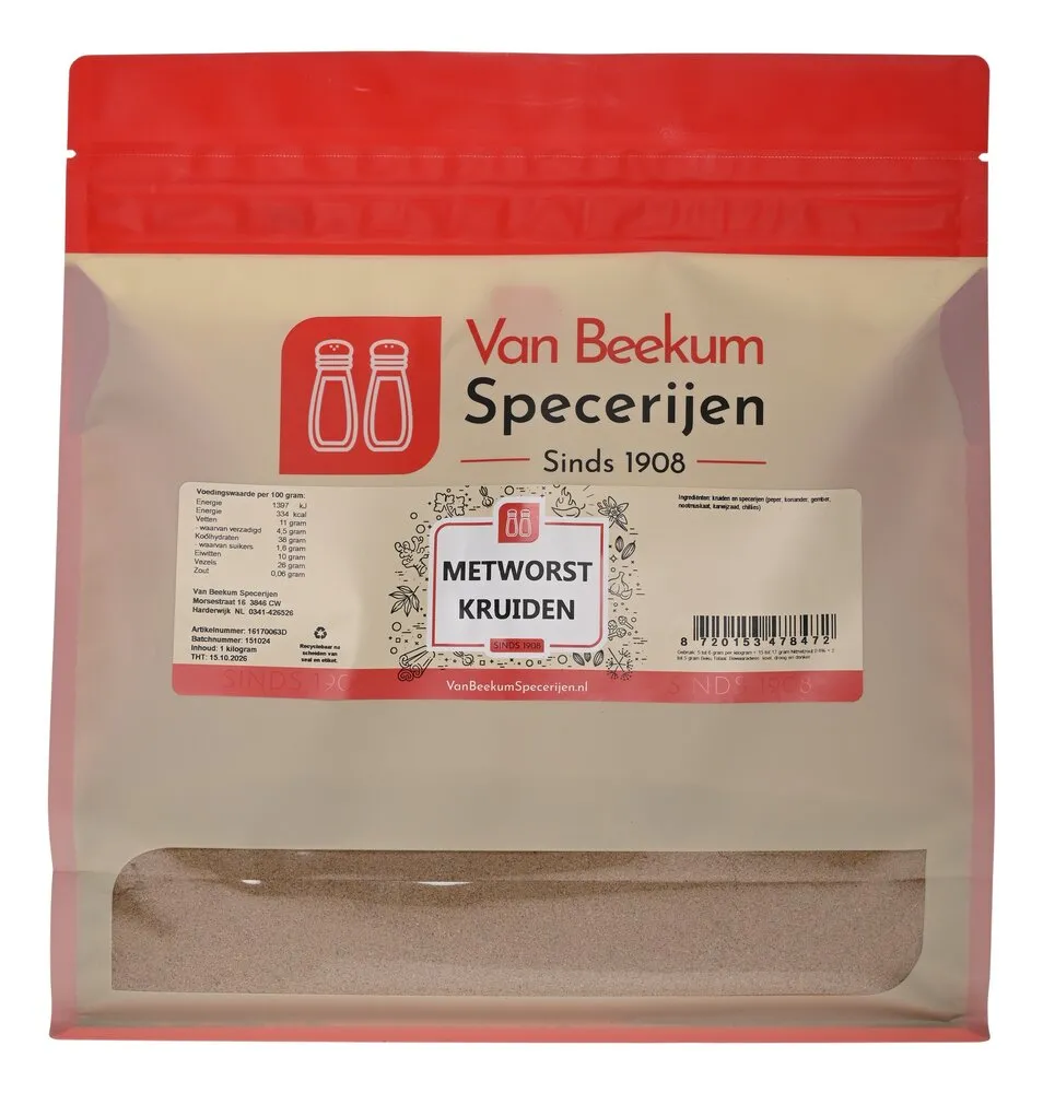 Van Beekum Specerijen Metworst Kruiden Van Beekum Specerijen Metworst Kruiden