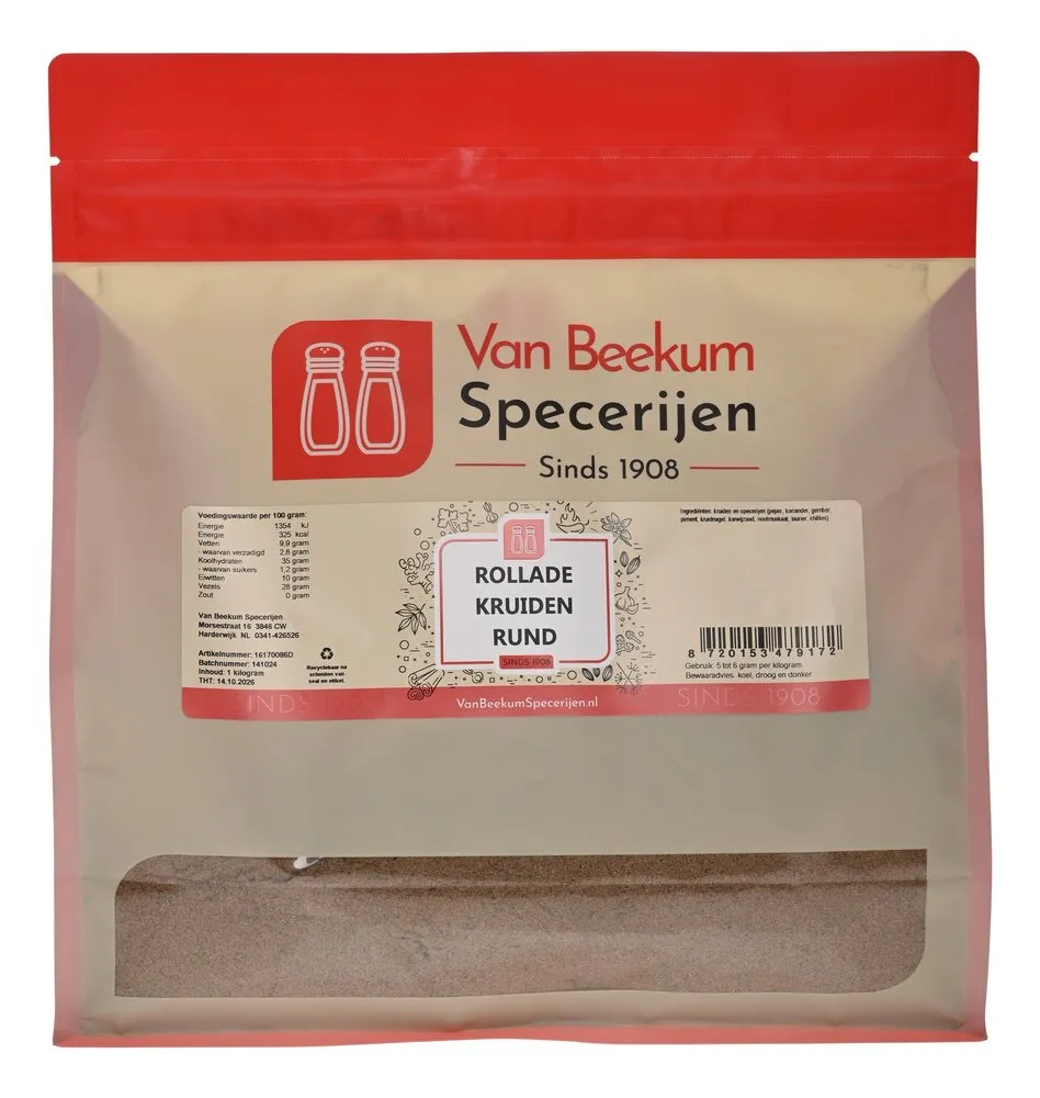 Van Beekum Specerijen Gerolltes Kräuterrindfleisch Van Beekum Specerijen Gerolltes Kräuterrindfleisch