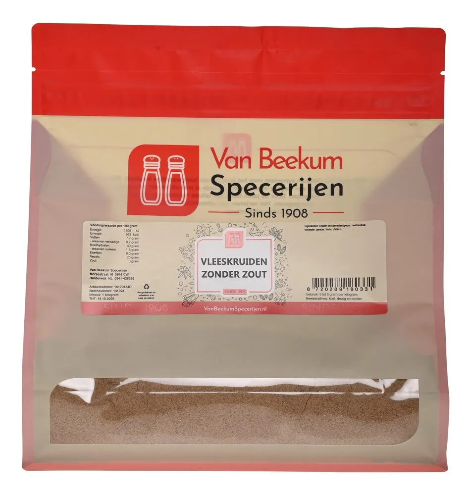 Van Beekum Specerijen Fleischgewürze ohne Salz