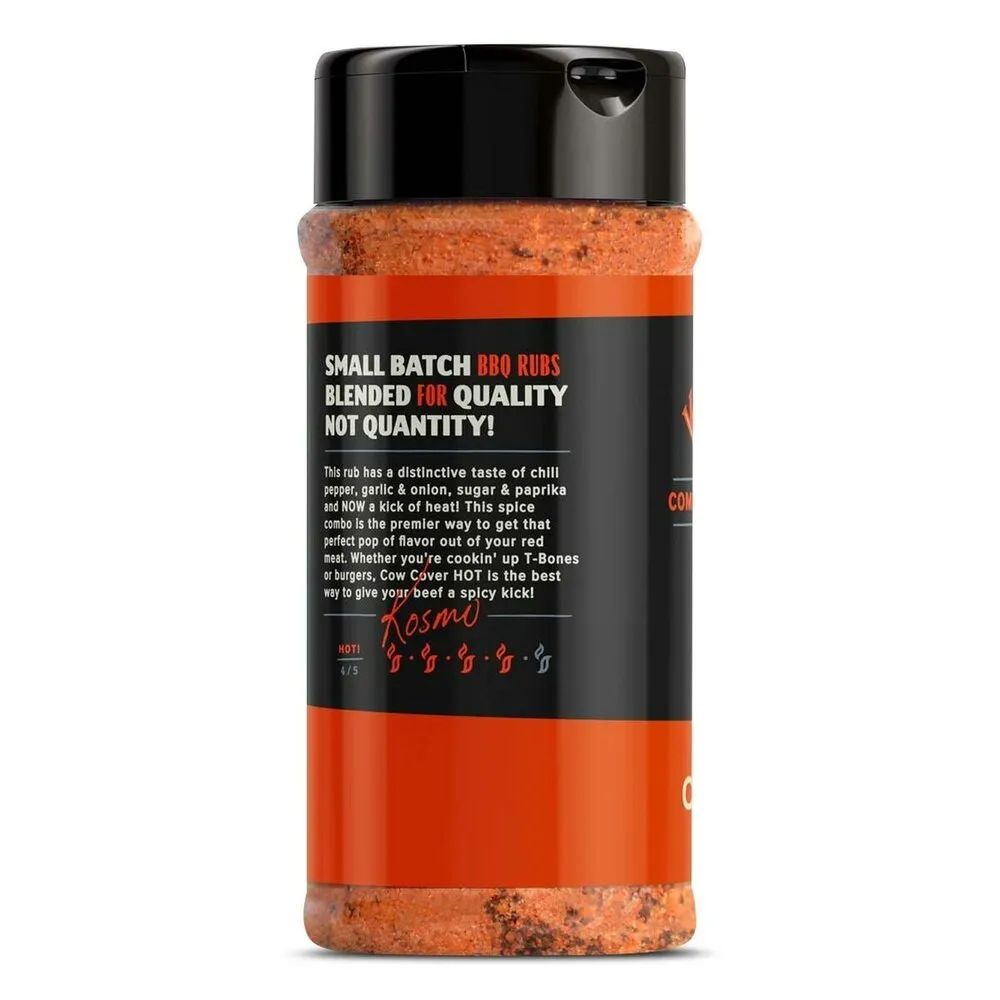 Kosmo's Q Kosmo's Q - Cow Cover HOT Dry Rub Kosmo's Q Kosmo's Q - Cow Cover HOT Dry Rub