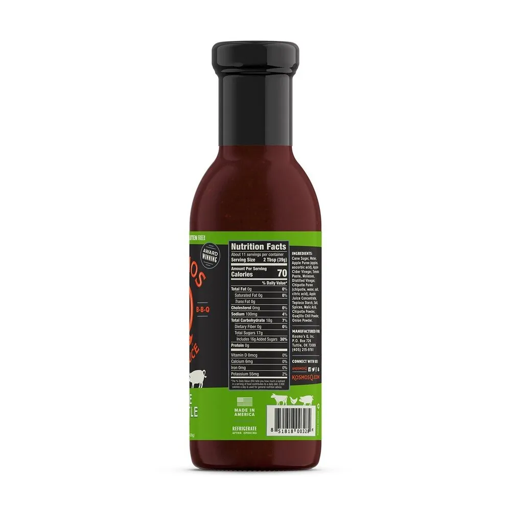 Kosmo's Q Kosmo's Q - Apfel-Chipotle BBQ Sauce Kosmo's Q Kosmo's Q - Apfel-Chipotle BBQ Sauce