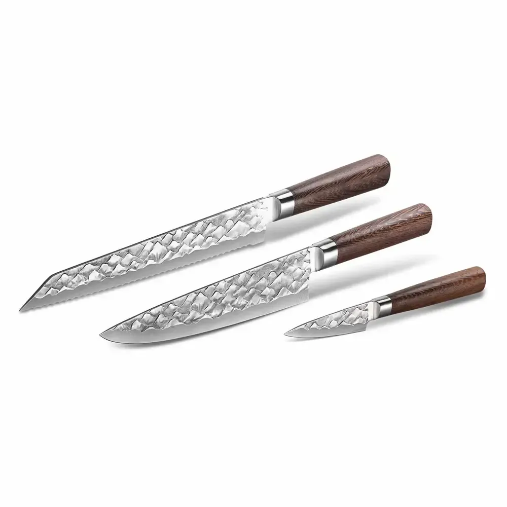 BARE Cookware 3-teiliges Western-Messer-Set - BARE Kochgeschirr BARE Cookware 3-teiliges Western-Messer-Set - BARE Kochgeschirr