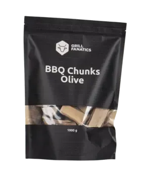 Grill Fanatics Grill Fanatics - BBQ Chunks Olijf Grill Fanatics Grill Fanatics - BBQ Chunks Olijf