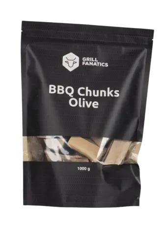 Grill Fanatics Grill Fanatics - BBQ Chunks Olijf Grill Fanatics Grill Fanatics - BBQ Chunks Olijf