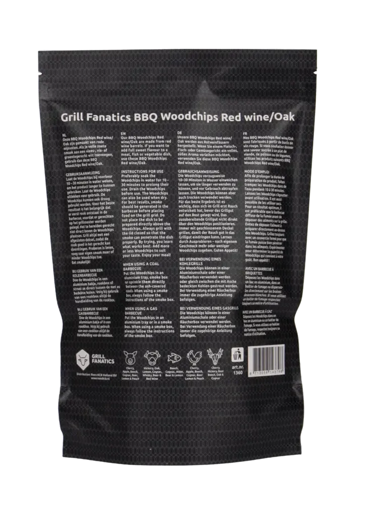 Grill Fanatics Grill Fanatics - BBQ Chips Rotwein/Eiche Grill Fanatics Grill Fanatics - BBQ Chips Rotwein/Eiche