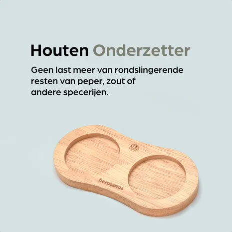 Hermanos Pfeffer- und Salzmühle-Set | Holz (Blank)