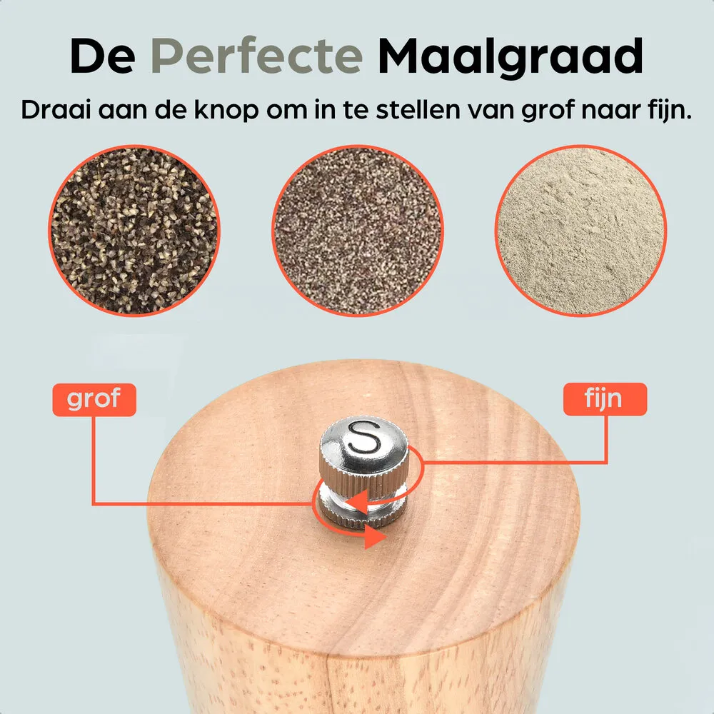 Hermanos Salz- und Pfeffermühle Set | Holz (Blank) Hermanos Salz- und Pfeffermühle Set | Holz (Blank)