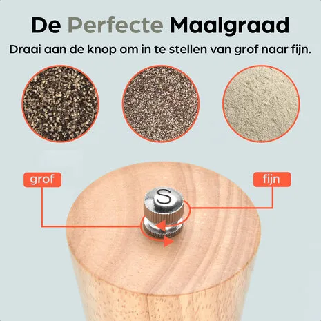 Hermanos Peper- en Zoutmolen Set | Hout (Blank) Hermanos Peper- en Zoutmolen Set | Hout (Blank)