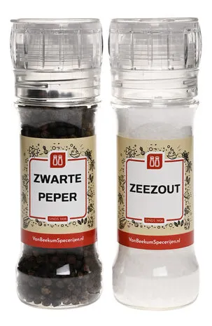Van Beekum Specerijen Peper- en Zoutstel (gevuld) Van Beekum Specerijen Peper- en Zoutstel (gevuld)