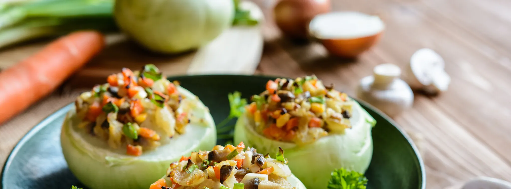 Welke kruiden bij koolrabi?