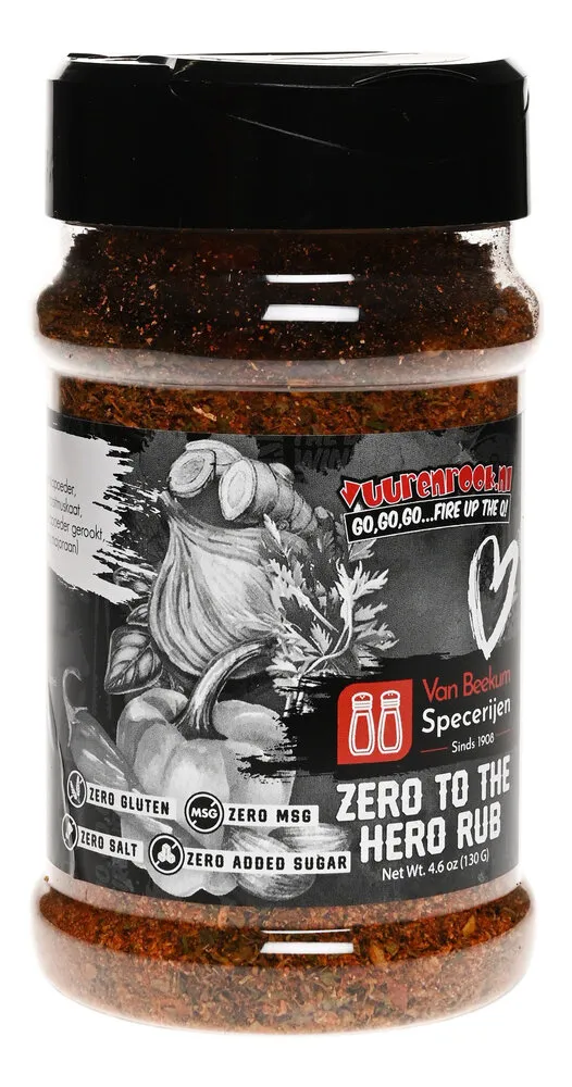 Vuur & Rook Zero To The Hero Rub (zoutvrij, glutenvrij, suikervrij)