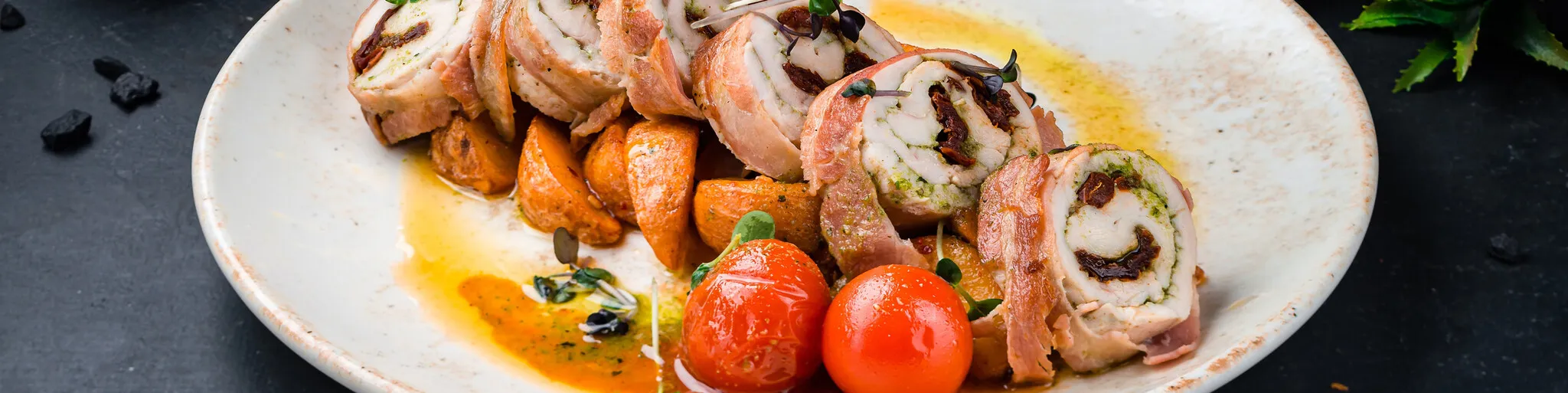 Welke saus bij kiprollade? 