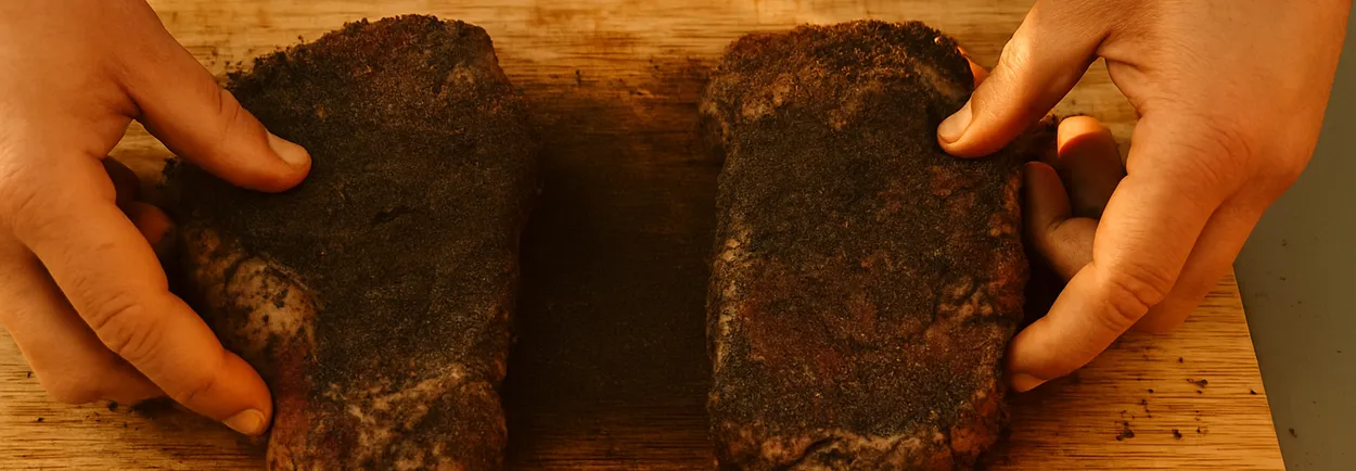 Perfecte ribeye met de Black Out BBQ Rub – uit de pan of van de BBQ Perfecte ribeye met de Black Out BBQ Rub – uit de pan of van de BBQ