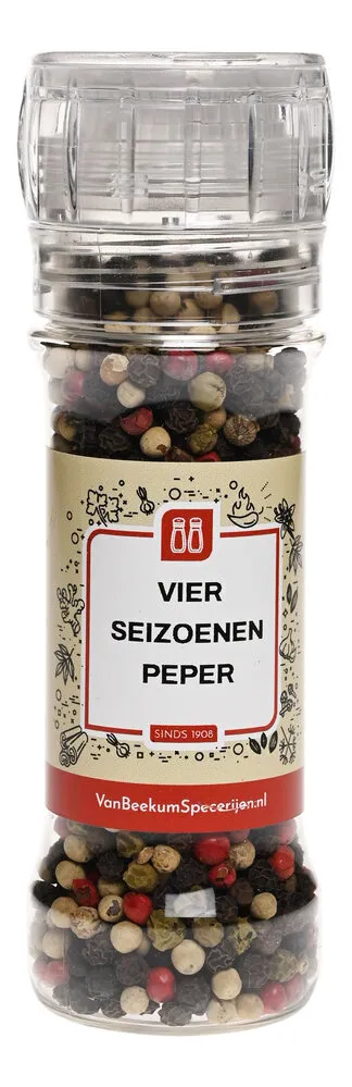 Van Beekum Specerijen Vier Jahreszeiten Pfeffer - Mühle (gefüllt)
