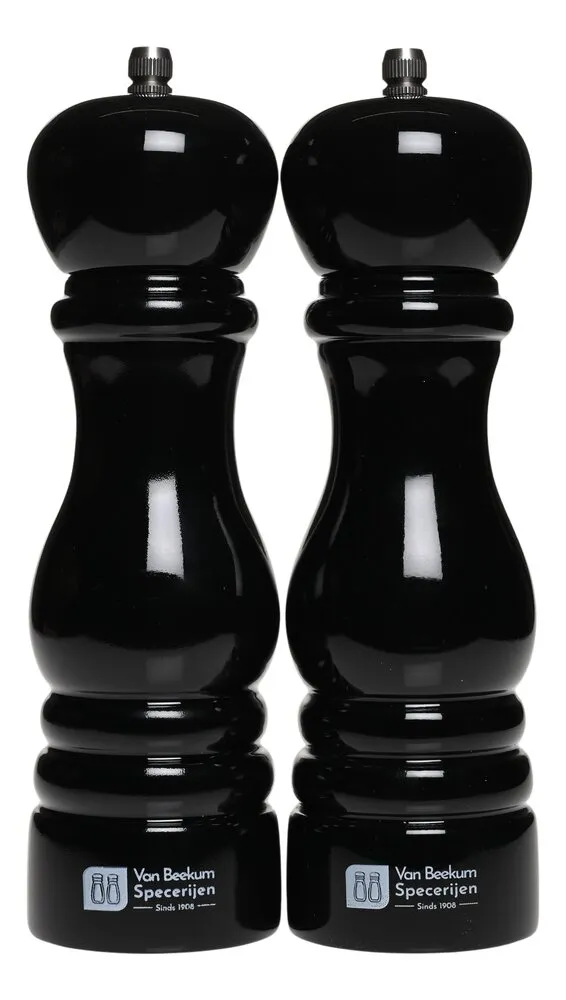 Van Beekum Specerijen Pfeffer- und Salzmühle-Set – Klassisch Schwarz