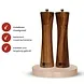 Van Beekum Specerijen Peper- en Zoutmolen Set – Modern Acacia