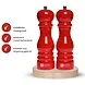 Van Beekum Specerijen Pfeffer- und Salzmühle-Set – Klassisch Rot