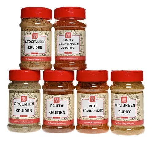 Van Beekum Specerijen Kruidenpakket Zonder Zout – Uitbreidingspakket