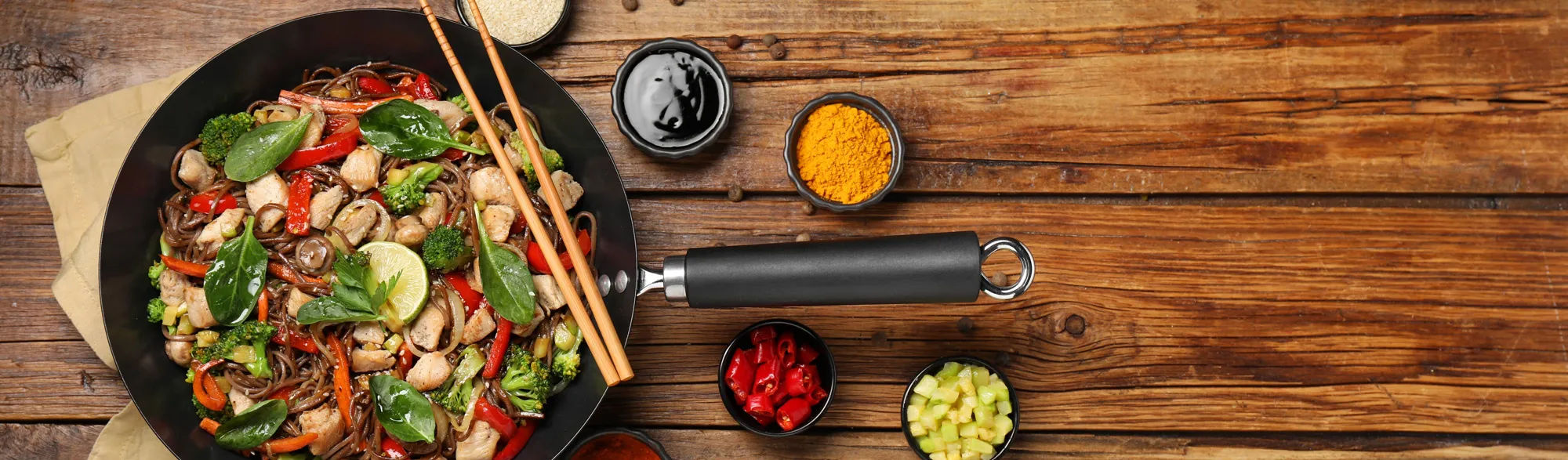 Welke saus bij wok met kip?